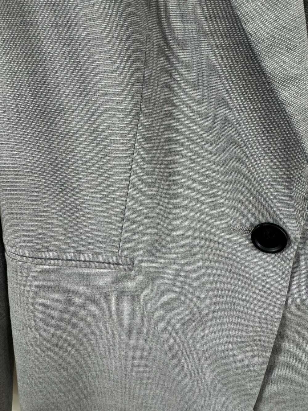 ZARA BASIC COLLECTION Grey One-Button Structured Blazer Size 4 - Picture 3 of 5